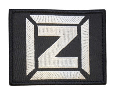 Шеврон тактический RusForce 9*7 см Z черный