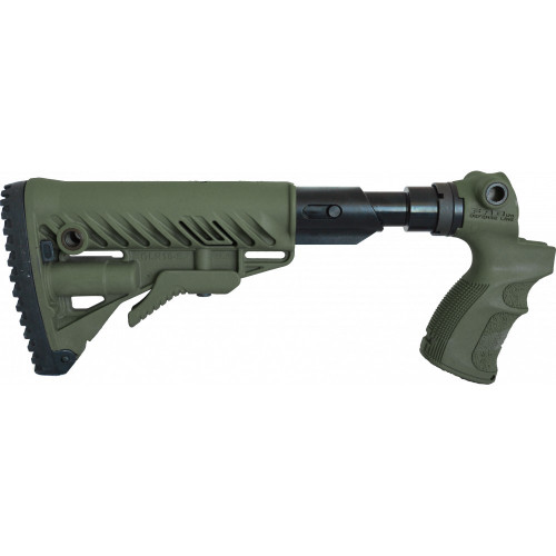 Приклад телескопический Fab Defense AGM500 FK SB для Mossberg 500 с амортизатором Зелёный