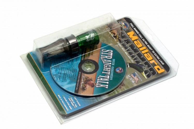 Манок духовой на утку крякву Buck Gardner Mallard Hammer Big Barrel MH-CD-SMK/CA и CD Дымчатый / Изумруд