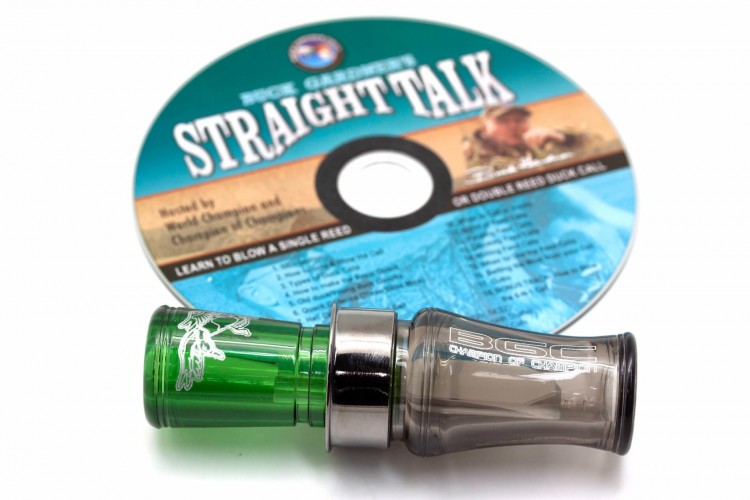 Манок духовой на утку крякву Buck Gardner Mallard Hammer Big Barrel MH-CD-SMK/CA и CD Дымчатый / Изумруд