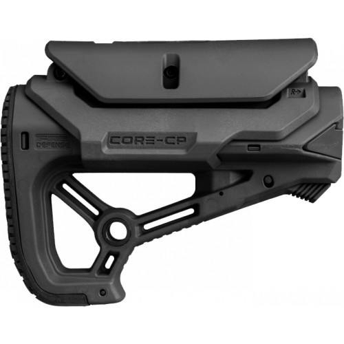 Приклад телескопический Fab Defense GL-CORE S CP с упором для щеки Чёрный