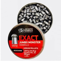 Пульки для пневматики JSB Exact Jumbo Monster (Redesigned) Скругленные 5.52 мм 1.64 г (200 шт)