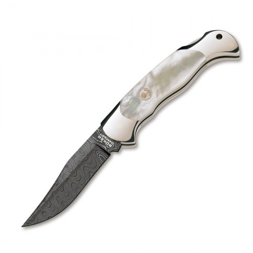 Нож складной Boker Solingen Mother of Pearl Damascus 112105DAM клинок 7.8 см Бежевый