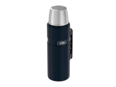 Термос для напитков THERMOS KING SK-2020 MMB 2.0L, нержавеющая сталь, винтовая пробка, складная ручка, чёрный