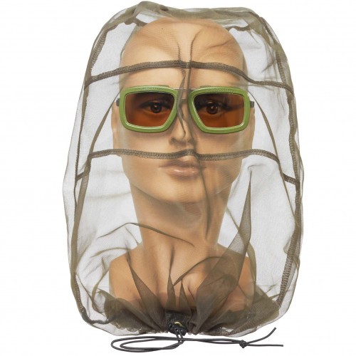 Противомоскитный комплект Guardgift А8В2М Polarized Коричневые 23% с очками в металлической оправе