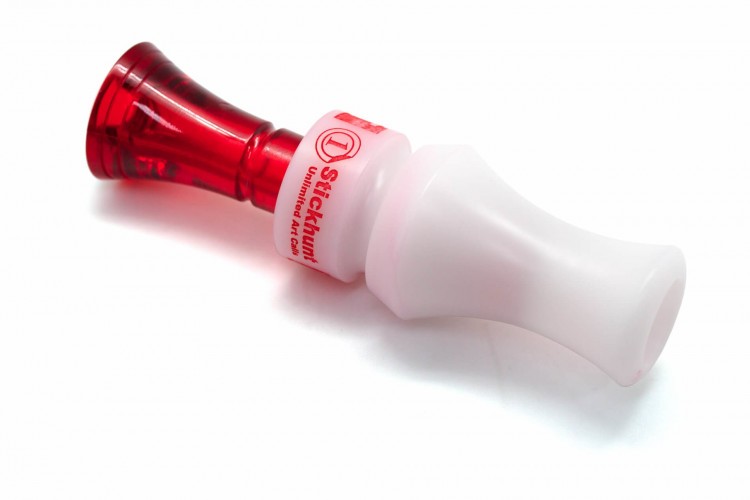 Манок духовой на утку крякву Stickhunt ArtCalls Perehvat 1 лепесток Рубин / Белый