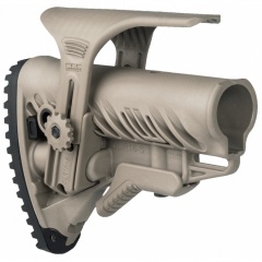 Приклад телескопический Fab Defense GLR-16 CP с упором для щеки Койот
