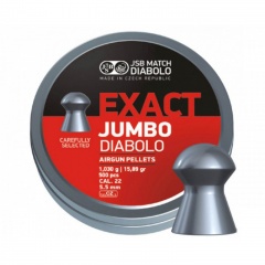 Пульки для пневматики JSB Exact Jumbo Полусферические 5.5 мм 1.03 г (500 шт)