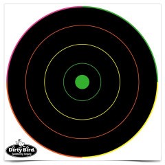 Мишень бумажная Birchwood Casey Dirty Bird Multi-Color с проявлением попаданий 300 мм 10 шт