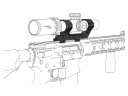 Кронштейн-моноблок Vector Optics 1-Piece Adjustable Extended Picatinny Mount с выносом на Picatinny D=30 мм H=38 мм