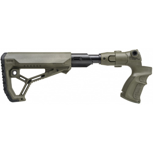 Приклад телескопический Fab Defense C-AGMF500 FK SB GL-CORE для Mossberg 500 с амортизатором Зелёный