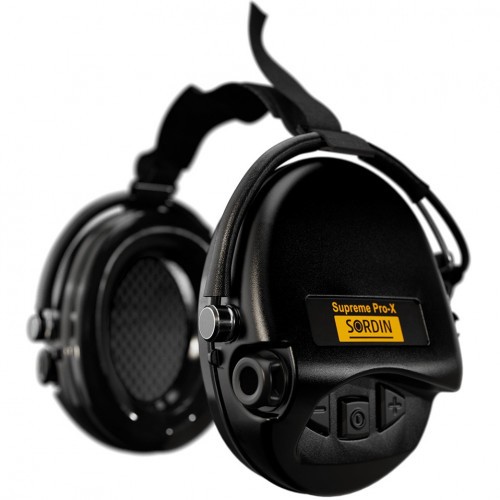 Наушники активные стрелковые Sordin (MSA) Supreme Pro-X Neckband 76302-X-02 19-24 ДБ Чёрный