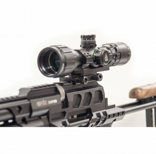 Кольца-моноблок для прицела Leapers UTG Accushot (RGWMOFS38-25H4) D=25.4 мм H=18 мм V=38 мм на Weaver | Высокий