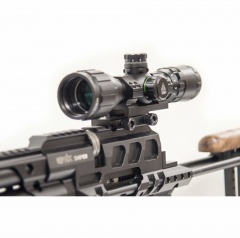 Кольца-моноблок для прицела Leapers UTG Accushot (RGWMOFS38-25H4) D=25.4 мм H=18 мм V=38 мм на Weaver | Высокий