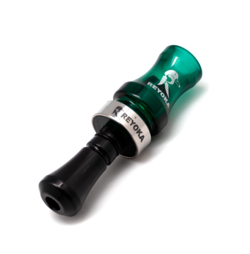 Манок духовой на утку крякву Reyoka Ordek Cift 2 лепестка Зелёный