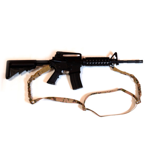 Ремень оружейный RusForce Gun Rop Two на 2 точки с амортизатором Мультикам