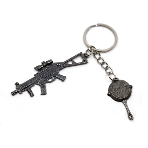 Брелок Microgun XS Пистолет-пулемёт Heckler and Koch UMP со сковородой