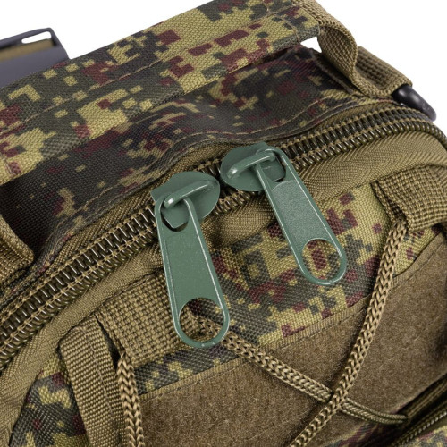 Сумка-рюкзак тактическая через плечо RusForce Tactical Цифра (Хаки)