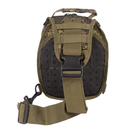 Сумка-рюкзак тактическая через плечо RusForce Tactical Цифра (Хаки)