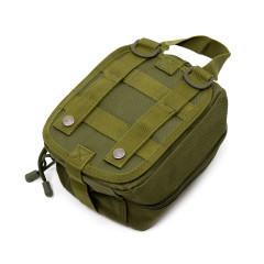 Аптечка тактическая Rusforce Emergency для хранения медикаментов 20x15x8 см Зелёный