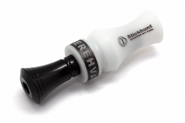 Манок духовой на утку крякву Stickhunt ArtCalls Perehvat 1 лепесток Чёрный / Белый