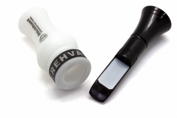 Манок духовой на утку крякву Stickhunt ArtCalls Perehvat 1 лепесток Чёрный / Белый