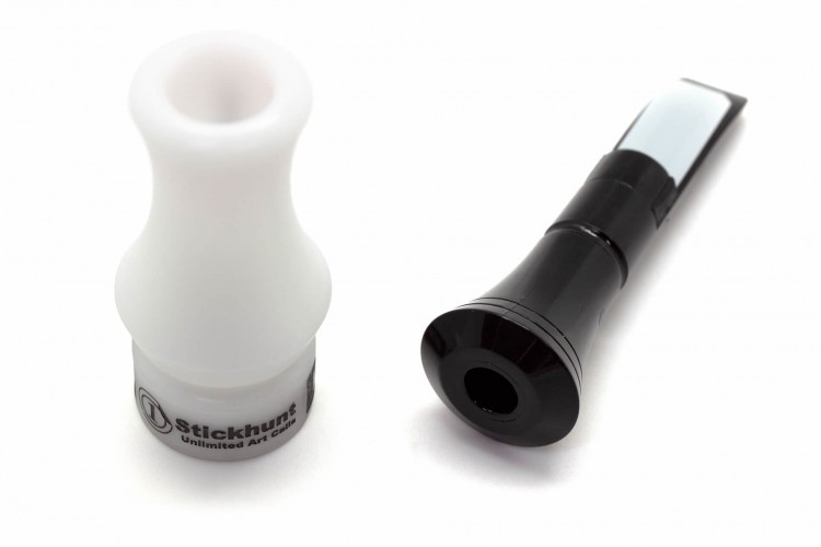 Манок духовой на утку крякву Stickhunt ArtCalls Perehvat 1 лепесток Чёрный / Белый