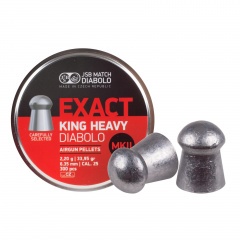 Пульки для пневматики JSB Exact King Heavy MKII Полусферические 6.35 мм 2.2 г (300 шт)