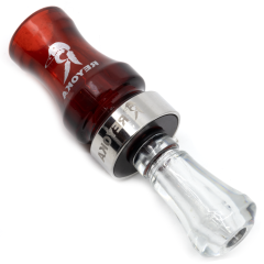 Манок духовой на утку крякву Reyoka Ordek Cift 2 лепестка Красный / Прозрачный