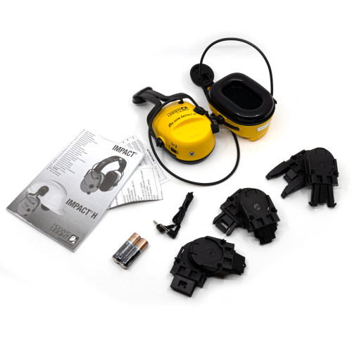 Наушники активные стрелковые Honeywell Howard Bilsom Impact 1010632 с креплением под шлем-каску 27-82 ДБ Жёлтый