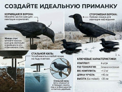 Набор чучел ворон NRA FUD Crows 6 шт