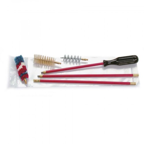 Набор для чистки гладкоствольного оружия Stil Crin 73B Мама М5 для 12 калибра с металлическим шомполом в оплетке