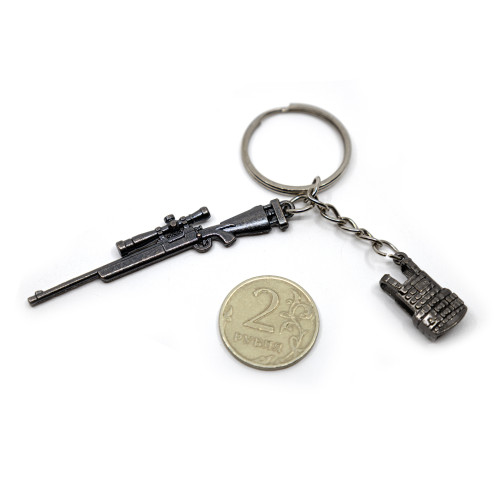 Брелок Microgun XS Снайперская винтовка Cyma М24 с бронежилетом