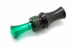 Манок духовой на утку крякву Stickhunt ArtCalls Partisan 2 лепестка Изумруд / Чёрный