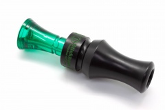 Манок духовой на утку крякву Stickhunt ArtCalls Partisan 2 лепестка Изумруд / Чёрный