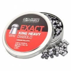 Пульки для пневматики JSB Exact King Heavy Полусферические 6.35 мм 2.2 г (300 шт)