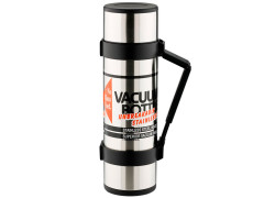 Термос для напитков THERMOS NCB-1200 Rocket Bottle 1.2L, доп. чашка, складная ручка, съёмный ремень, стальной/чёрный
