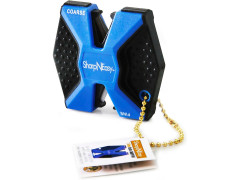 Точилка для ножей AccuSharp SharpNEasy 2-Step, керамические стержни, синий/чёрный