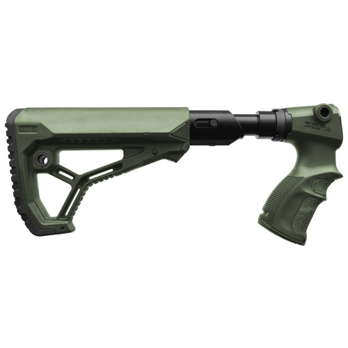 Приклад телескопический Fab Defense C-AGR 870 FK SB GL-CORE для Remington 870 с амортизатором Зелёный
