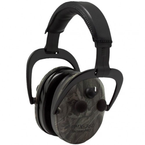Наушники активные стрелковые PMX Tactical Pro PMX-360 3D Sound 24-80 ДБ Realtree