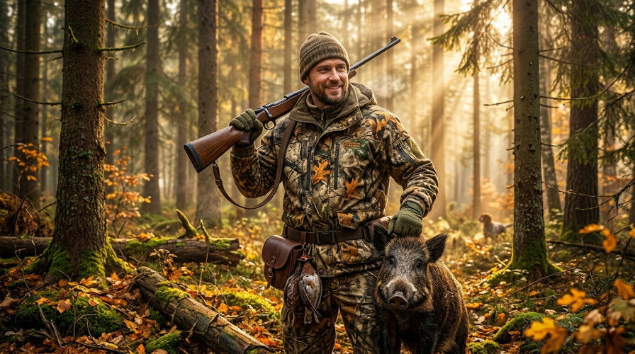 Перчатки Стикхант Хантер демисезонные непромокаемые полноразмерные Хаки