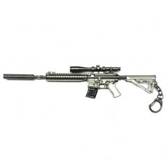 Брелок Microgun M Винтовка Heckler and Koch M27 IAR с глушителем