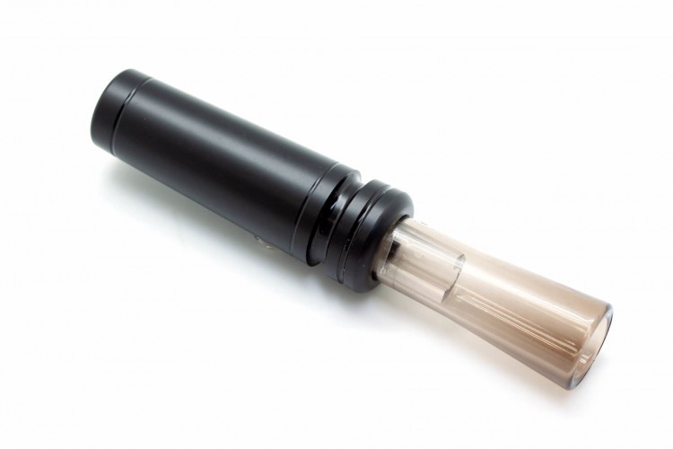 Манок духовой на утку крякву HuntOK Black Duck 2 лепестка Дымчатый / Чёрный