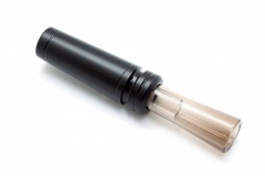 Манок духовой на утку крякву HuntOK Black Duck 2 лепестка Дымчатый / Чёрный