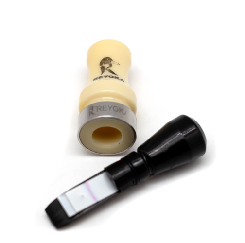 Манок духовой на утку крякву Reyoka Ordek Cift 2 лепестка Белый / Чёрный