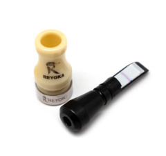 Манок духовой на утку крякву Reyoka Ordek Cift 2 лепестка Белый / Чёрный