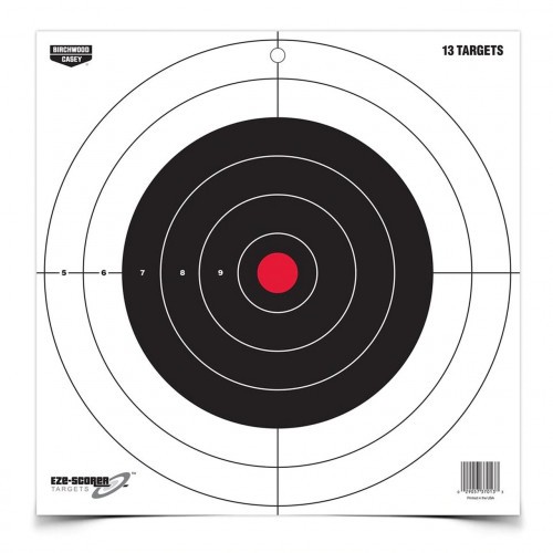 Мишень бумажная Birchwood Casey Eze-Scorer Bulls-Eye Target 300 мм 13 шт
