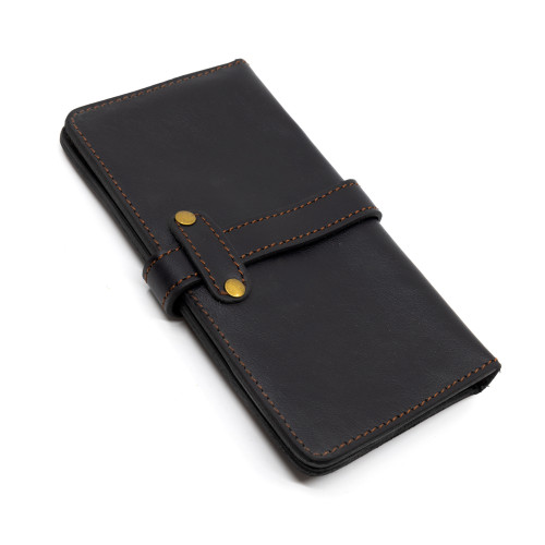 Портмоне Пергама Кабан из натуральной кожи Чёрный