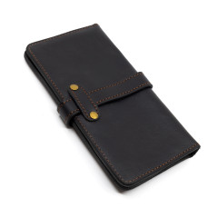 Портмоне Пергама Кабан из натуральной кожи Чёрный