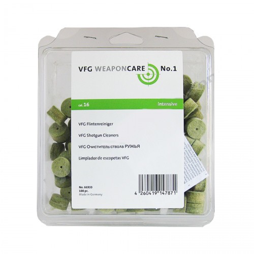 Патч войлочный для чистки оружия VFG Super 66933 для 16 калибра 100 шт